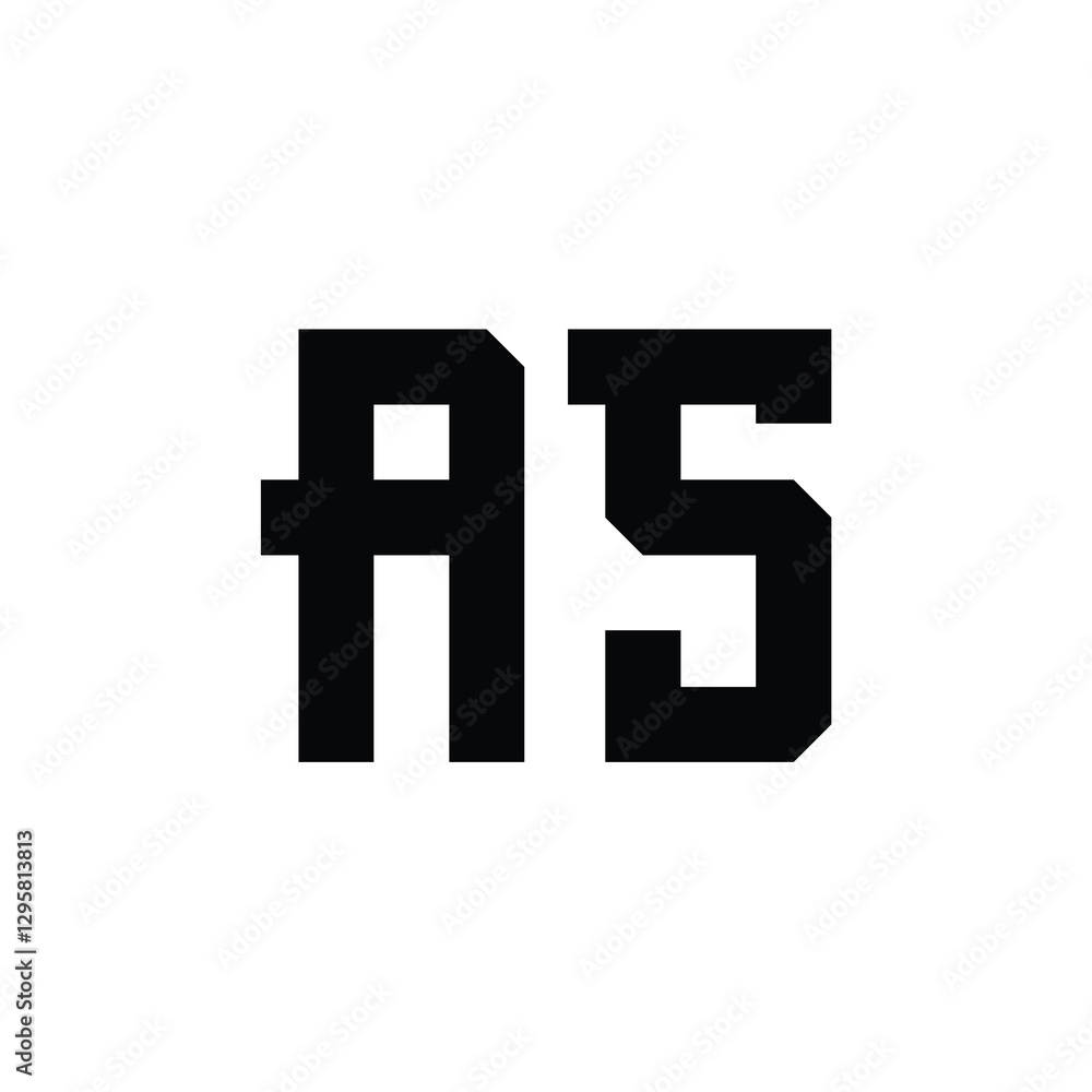 AS monogram logo design letter text name symbol monochrome logotype alphabet character simple logo AS monogram logo design letter text name symbol monochrome logotype alphabet character simple logo