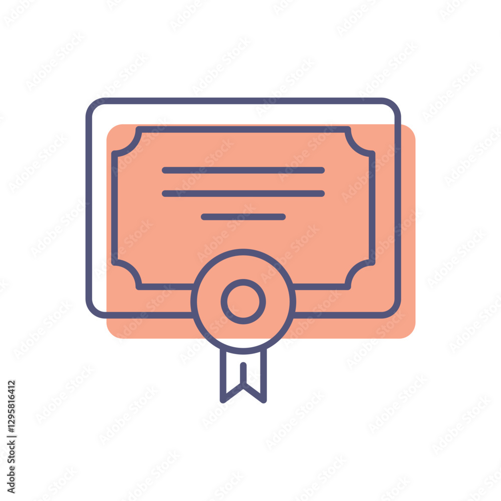 Certificate Vector icon Certificate Vector icon