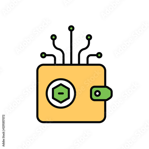 Digital Wallet Vector icon
