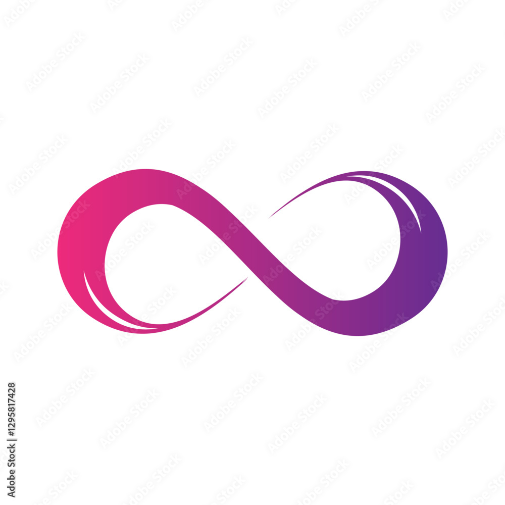 Infinity sign icon. Vector illustration. Flat design style eps 10 Infinity sign icon. Vector illustration. Flat design style eps 10