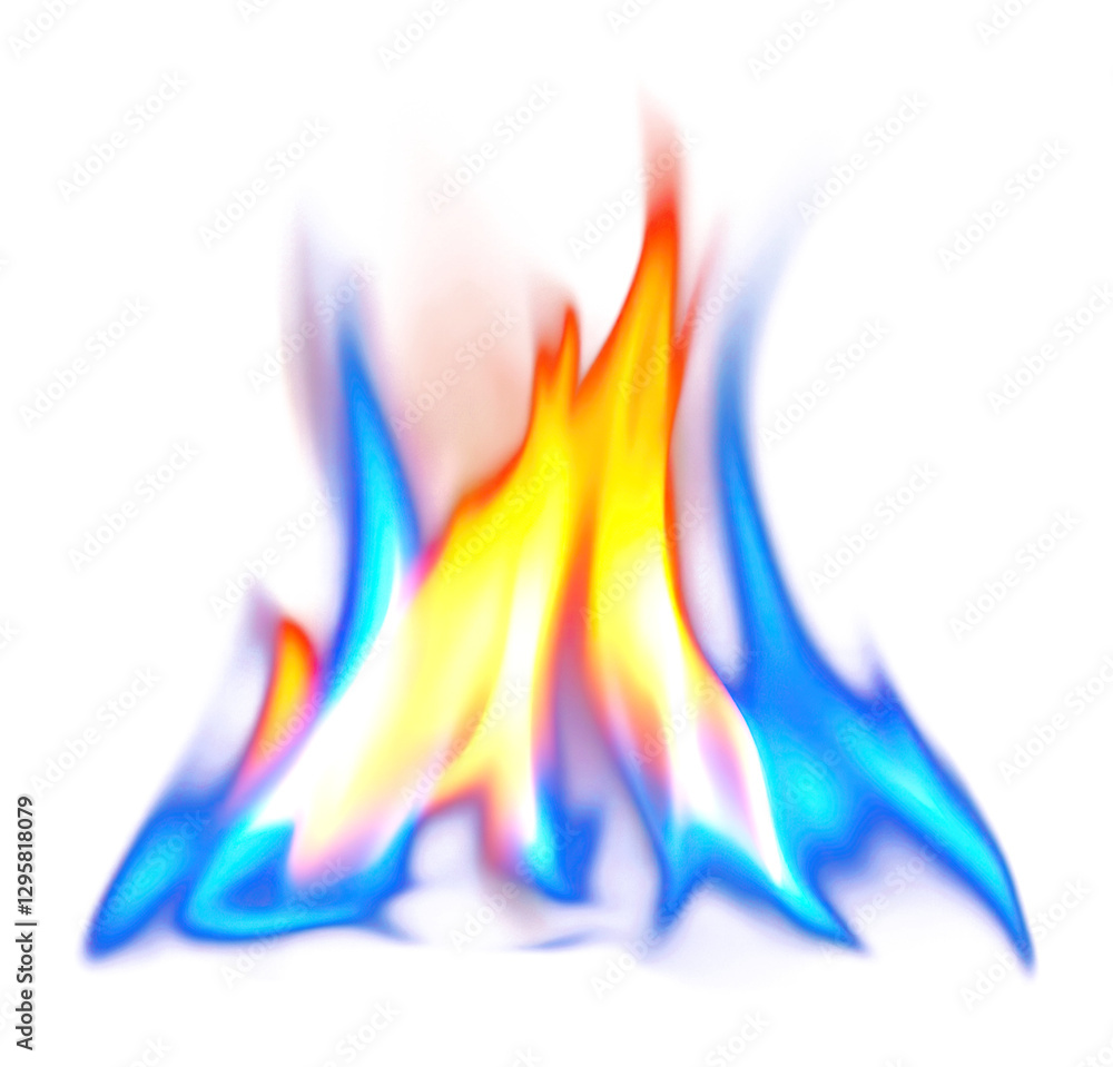 PNG Blurred big fire element background flame blue. PNG Blurred big fire element background flame blue.