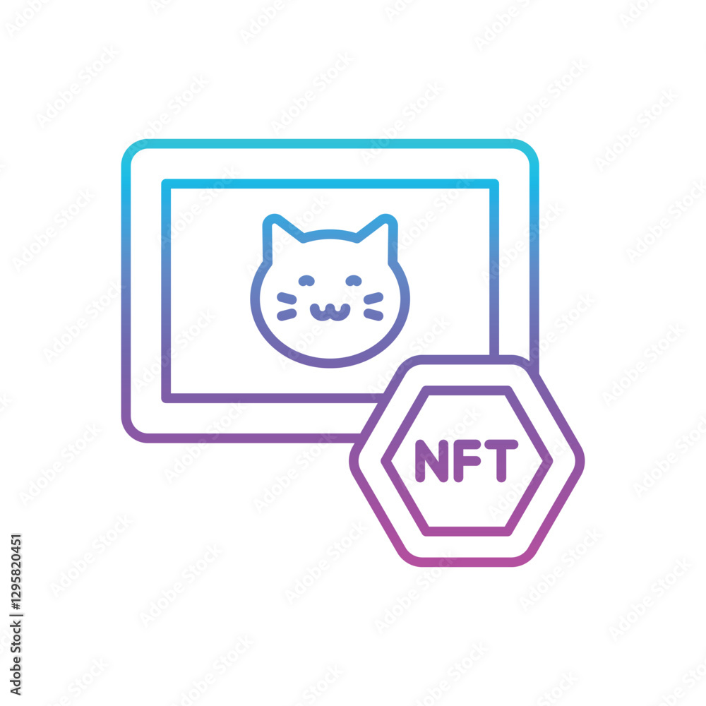 Nft Art Vector icon Nft Art Vector icon