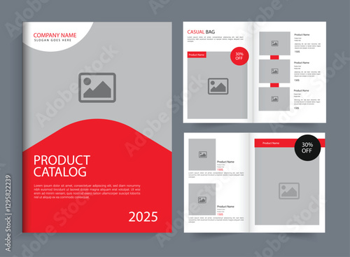 Modern Interior Design Portfolio Layout Template, Interior Design Magazine Layout for Home Decoration. Multipurpose Product catalog design, company furniture product catalog