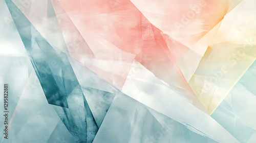 Geometric abstract pattern in pastel tones with a minimalist design