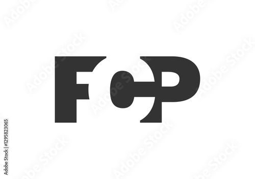 Free Download FCP logo design. Initial letter F C P bold font style for tech startups, consulting, corporate branding. Creative company name, headlines typography identity, trendy logotype. - GFXLoad