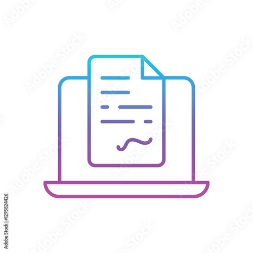 Smart Contract Vector icon