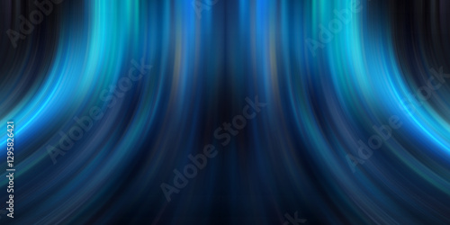 Obraz na płótnie Abstract background with speed light effect. Blue wavy texture wallpaper. Generative Ai w salonie
