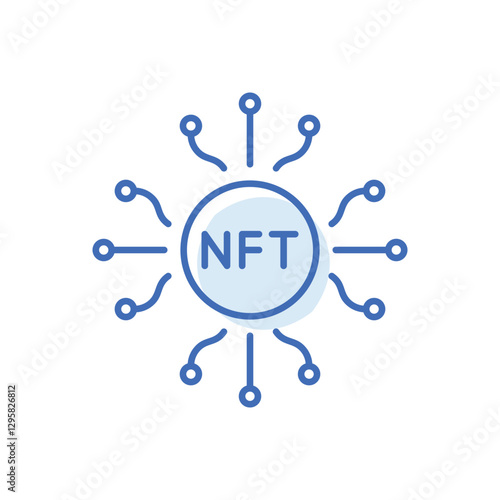 Digital Token Vector icon