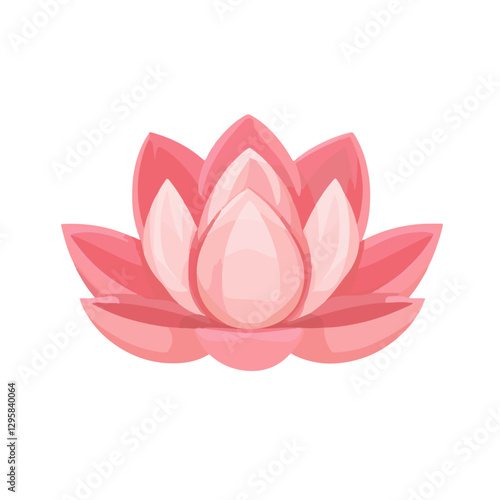 Simple_flat_2D_icon_lotus_isolated_on_a_white_background