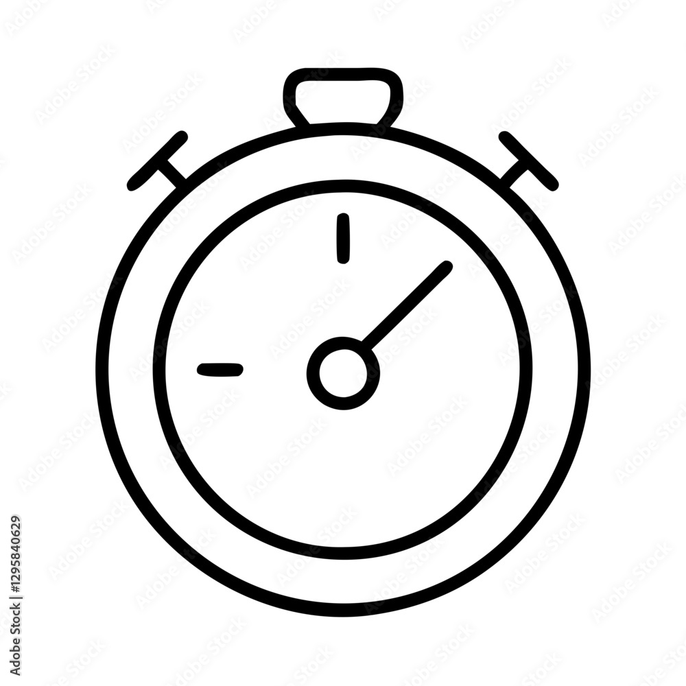 timer icon, timer line art - simple line art of timer, perfect for timer logos and icons timer icon, timer line art - simple line art of timer, perfect for timer logos and icons