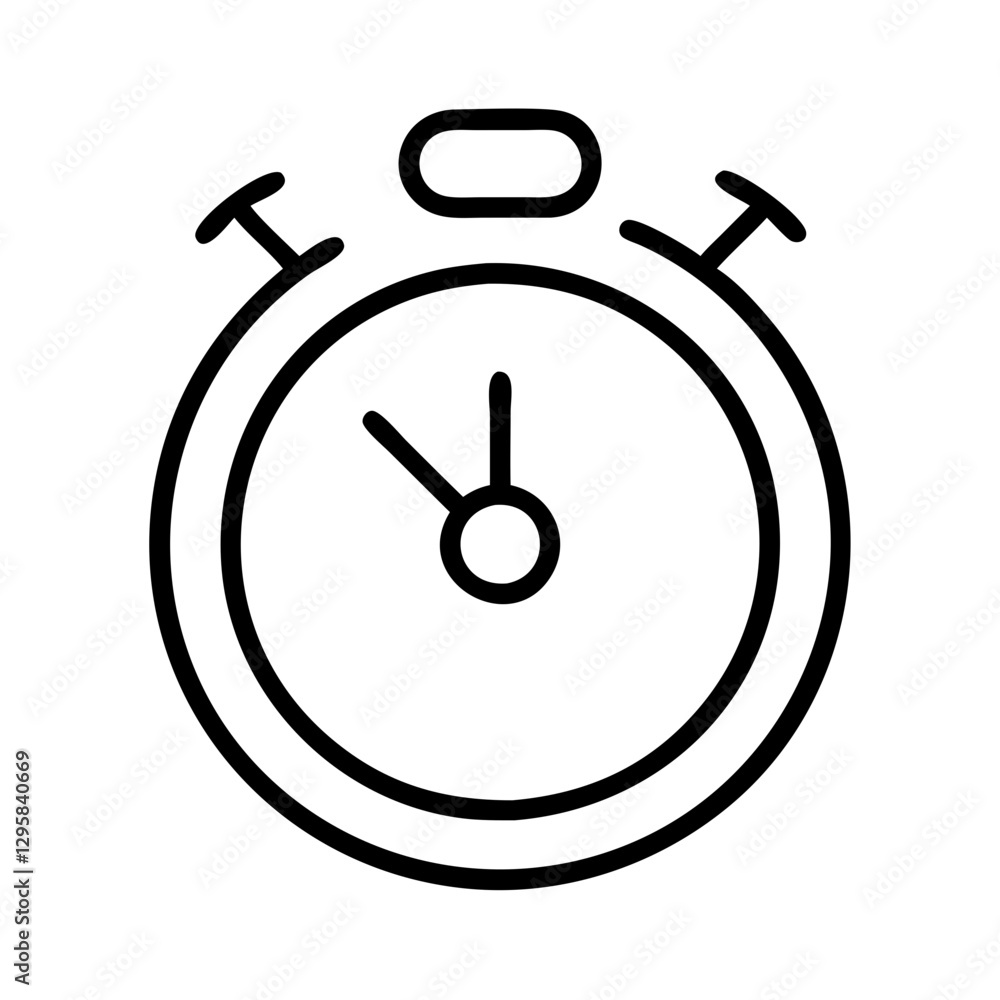 timer icon, timer line art - simple line art of timer, perfect for timer logos and icons timer icon, timer line art - simple line art of timer, perfect for timer logos and icons