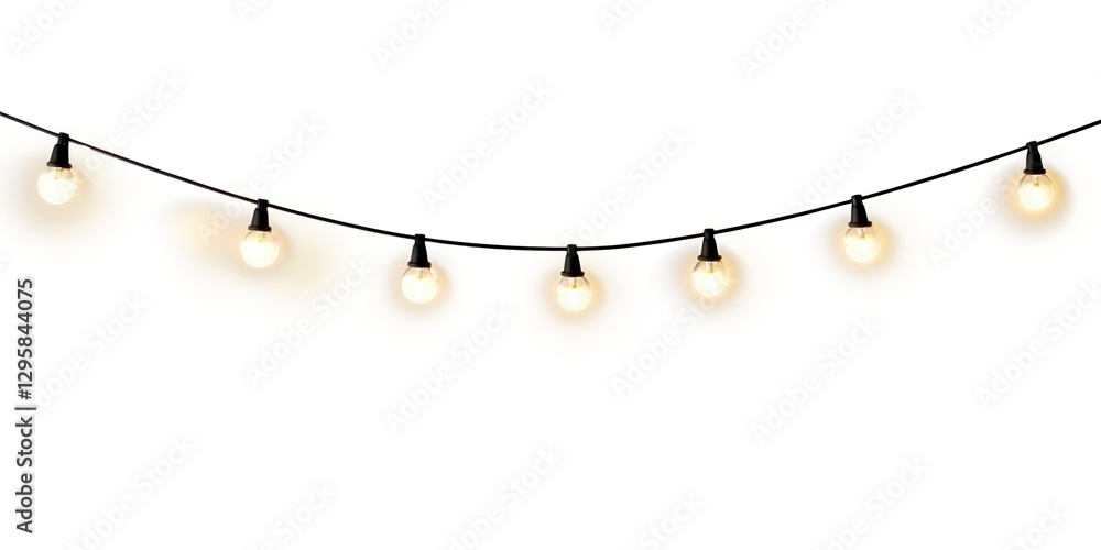 Fototapeta premium PNG String lights lighting illumination decorative.