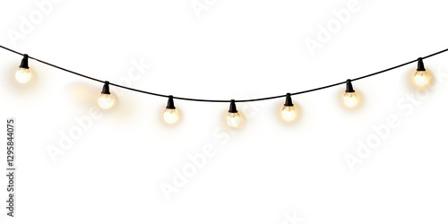 PNG String lights lighting illumination decorative.