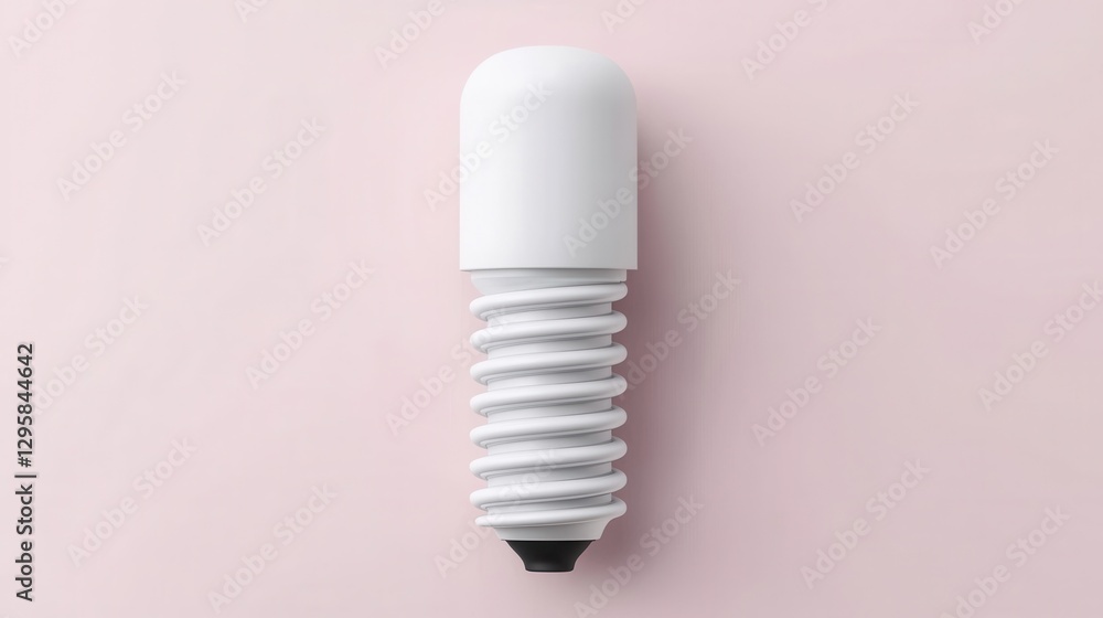 White Light Bulb on Pink Background for Creative Design Projects White Light Bulb on Pink Background for Creative Design Projects