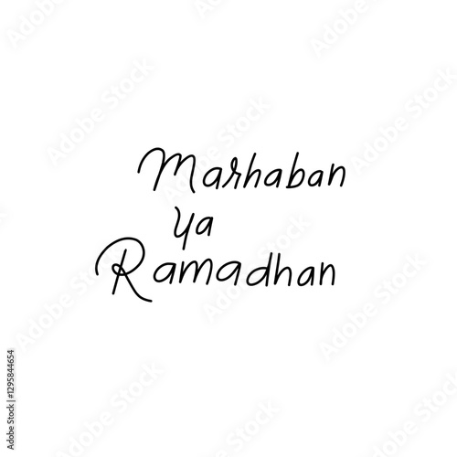 marhaban ya ramadhan lettering