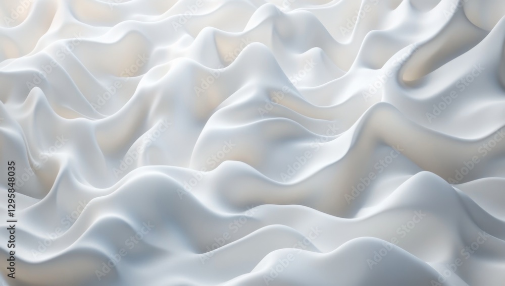 Abstract wavy white fabric texture background Abstract wavy white fabric texture background