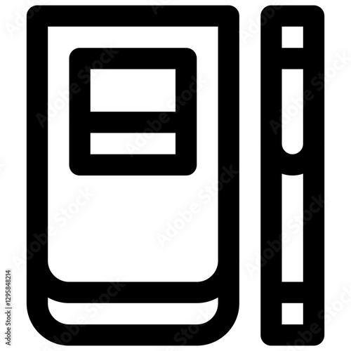 Notepad. Editable stroke vector icon.