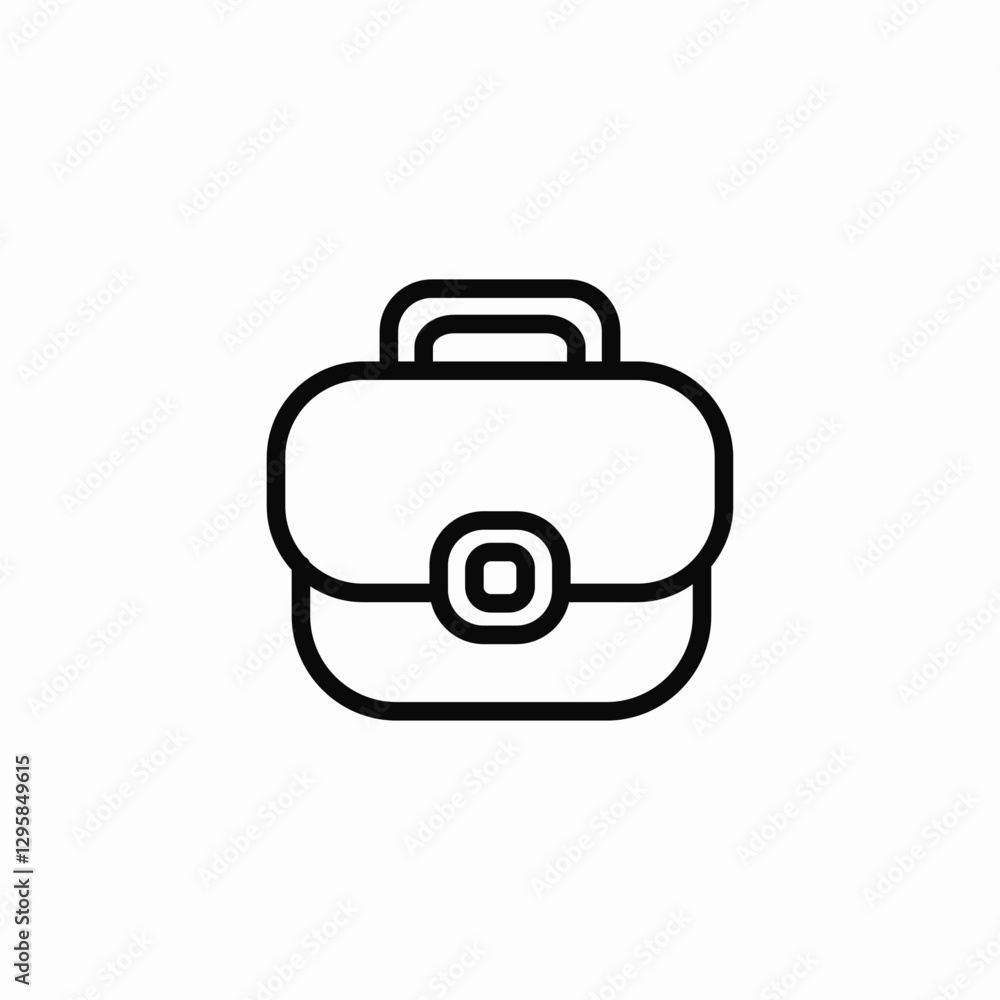Business briefcase portfolio icon vector sign Business briefcase portfolio icon vector sign