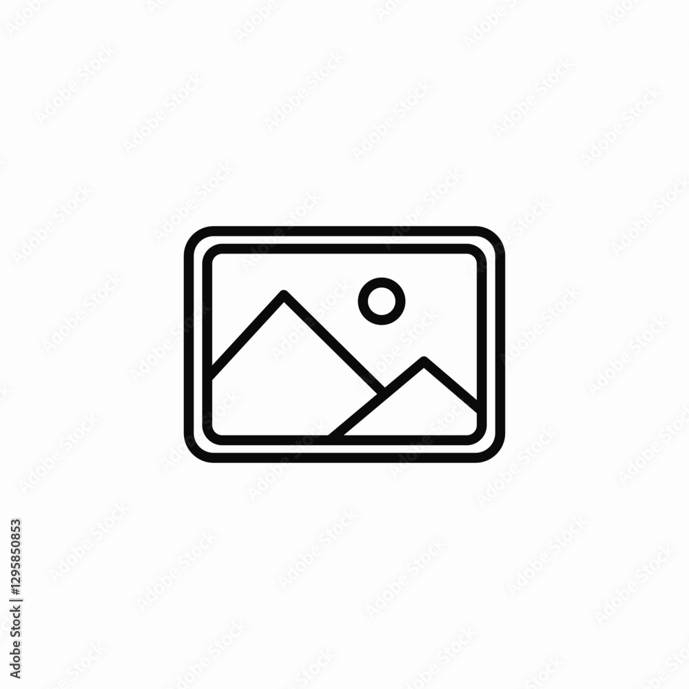 Picture image gallery icon vector sign Picture image gallery icon vector sign