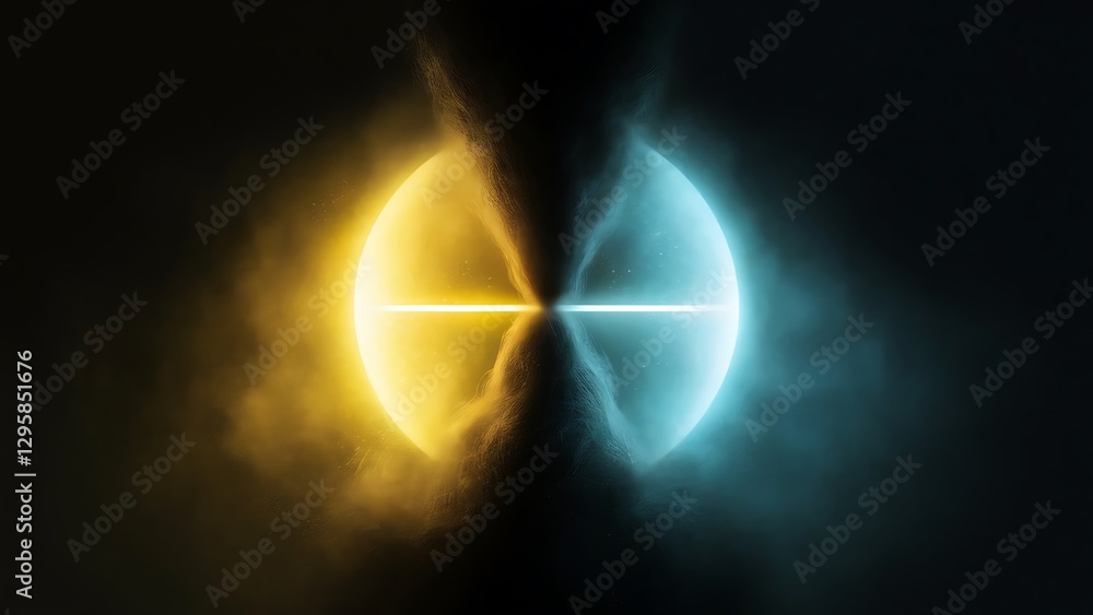 custom made wallpaper toronto digitalA dark background with a yellow and blue light