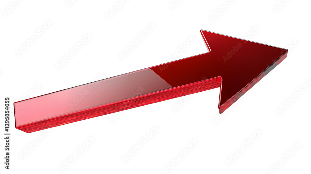 3D Red Glass Arrow, Isolated on Transparent Background, Progress, Direction, Growth, arrow, graphic, design 3D Red Glass Arrow, Isolated on Transparent Background, Progress, Direction, Growth, arrow, graphic, design
