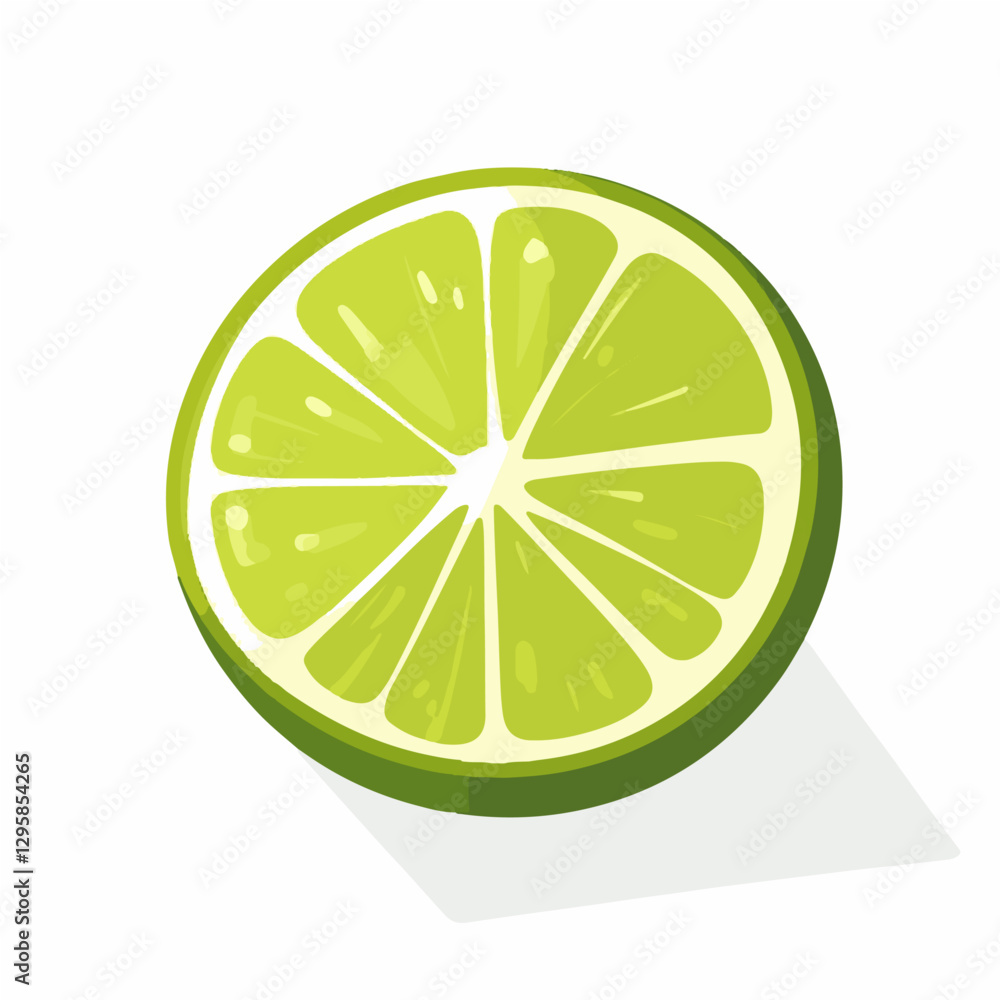A Simple icon flat 2D icon sliced lime isolated on a blue background, vector, flat design, animation design, simple flat 2D icon, minimalist design A Simple icon flat 2D icon sliced lime isolated on a blue background, vector, flat design, animation design, simple flat 2D icon, minimalist design