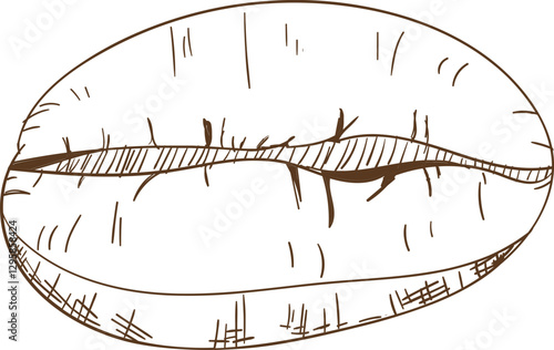 Peet’s Coffee Bag with Hand-Drawn Coffee Beans