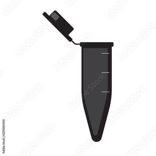 Eppendorf tube open glyph icon