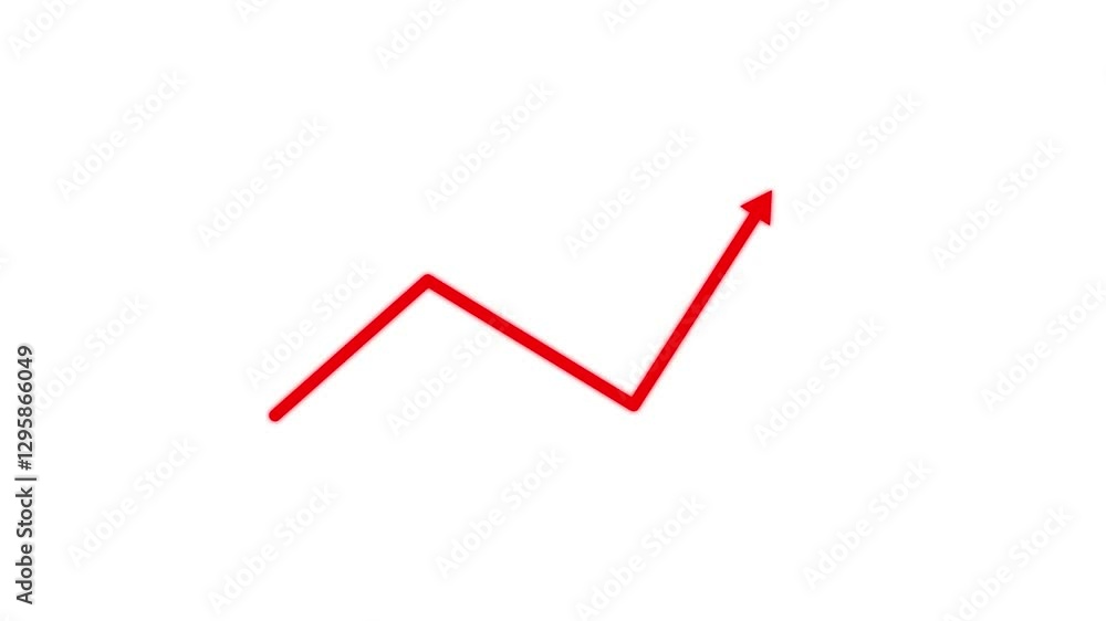 Business growth arrow. Business line arrow, improvement, business strategy, arrow rising up. Arrows animation on transparent background. Business growth arrow. Business line arrow, improvement, business strategy, arrow rising up. Arrows animation on transparent background.