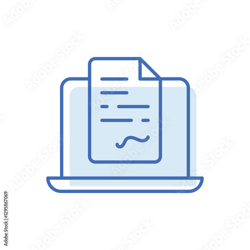 Smart Contract Vector icon