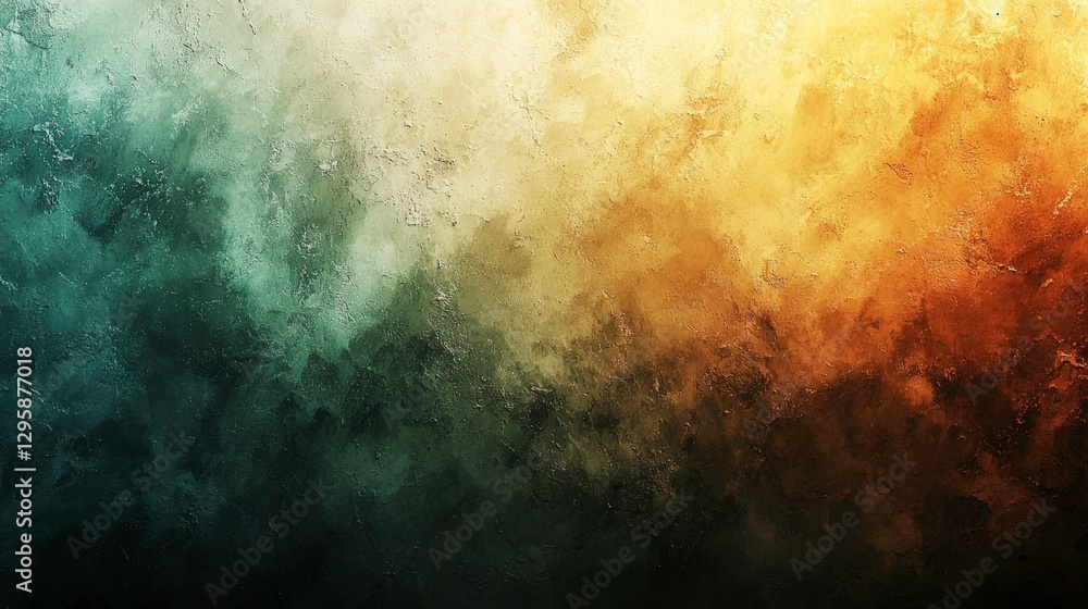 Fototapeta premium Muted green and earthy brown gradient wallpaper