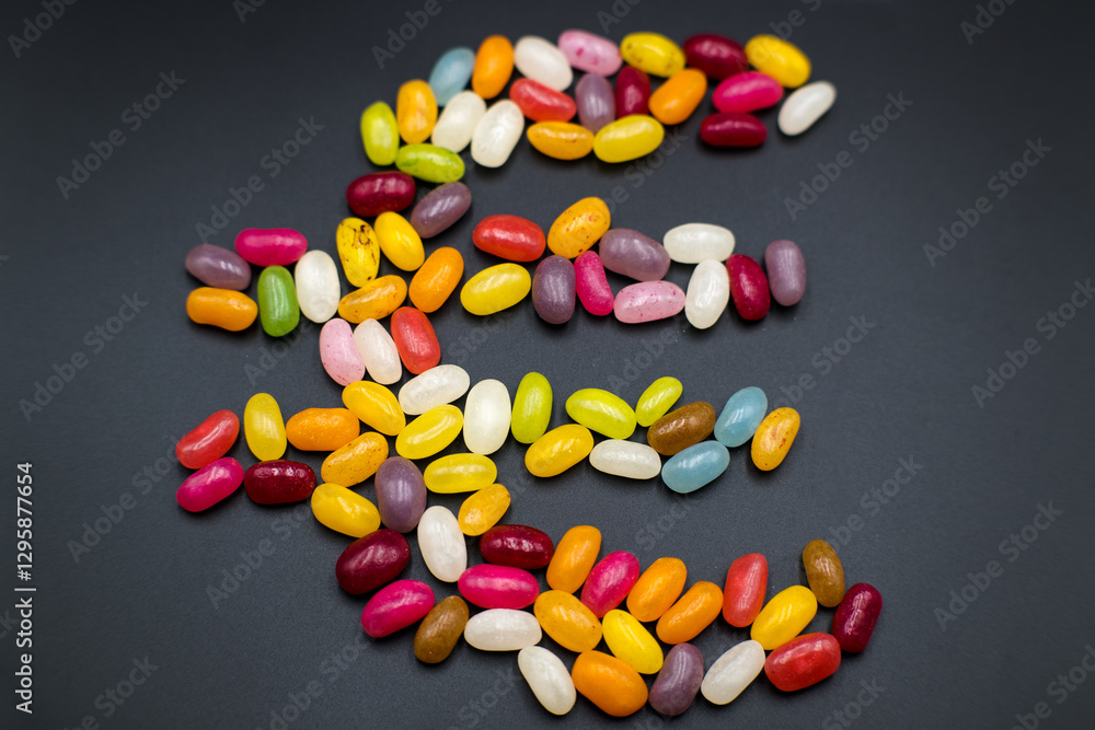 Jelly beans, symbol of European currency.