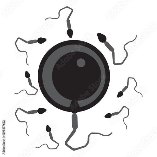 Fertilization glyph icon