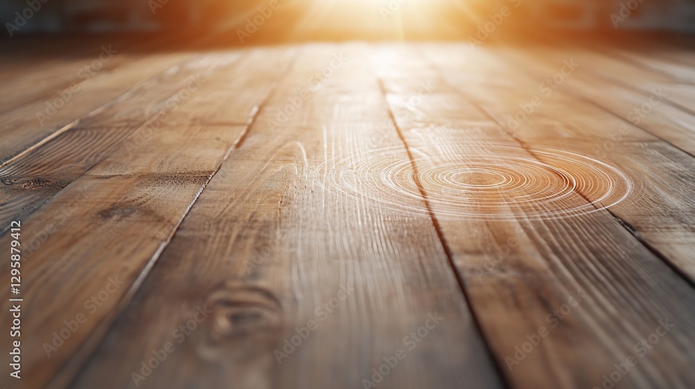 Empty wooden table with bright spotlight. Empty wooden table with bright spotlight.