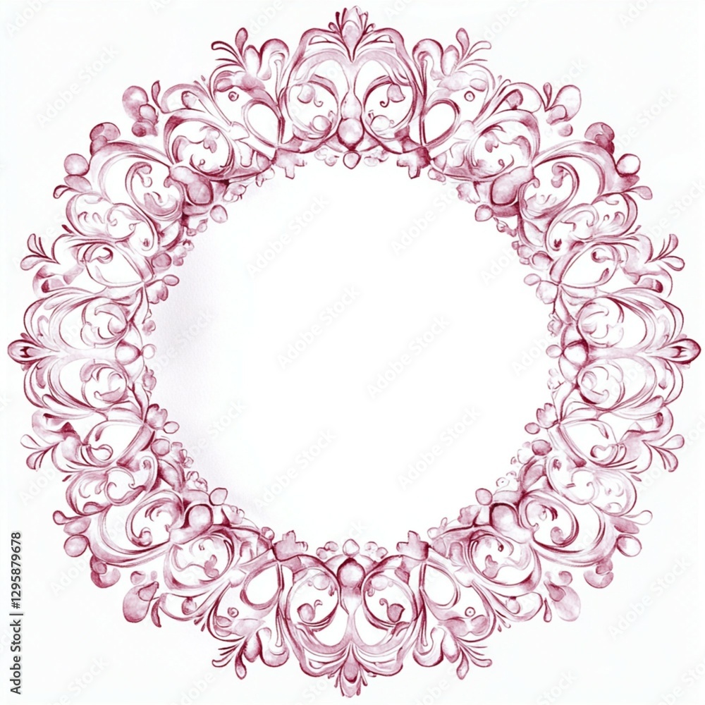 pink floral frame pink floral frame