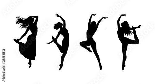 Dynamic Dance Silhouettes Capturing the Essence of Movement