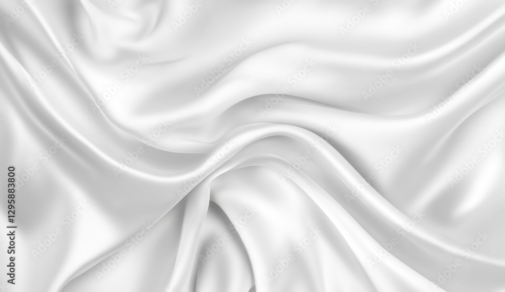 White Silk Draped Fabric Texture White Silk Draped Fabric Texture