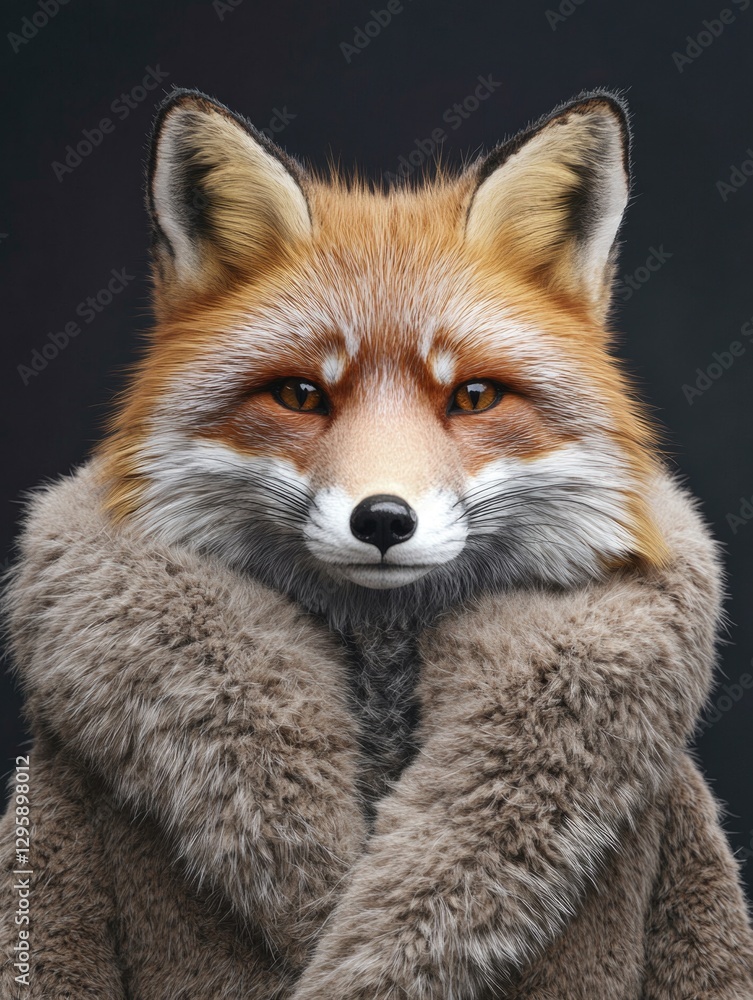 Fox in a fur coat, cute and cozy. Perfect pet and nature ambassador. Fox in a fur coat, cute and cozy. Perfect pet and nature ambassador.