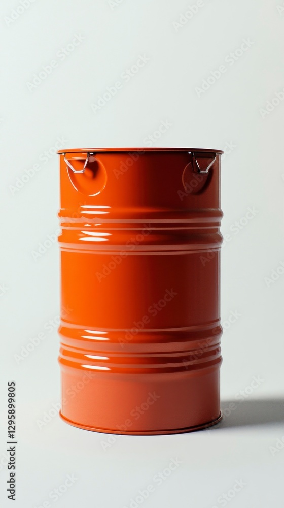 Industrial chemical drum isolated on white background hdpe material studio setting close-up view for industrial applications Industrial chemical drum isolated on white background hdpe material studio setting close-up view for industrial applications