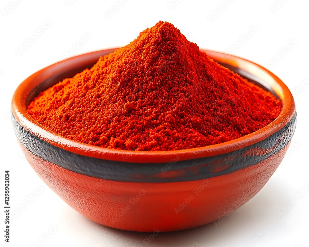 Chili Powder Bowl Spice for Cooking, Ingredient Prep Chili Powder Bowl Spice for Cooking, Ingredient Prep
