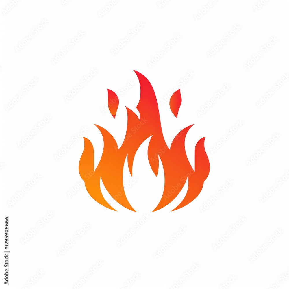 A vibrant illustration of a flame A vibrant illustration of a flame