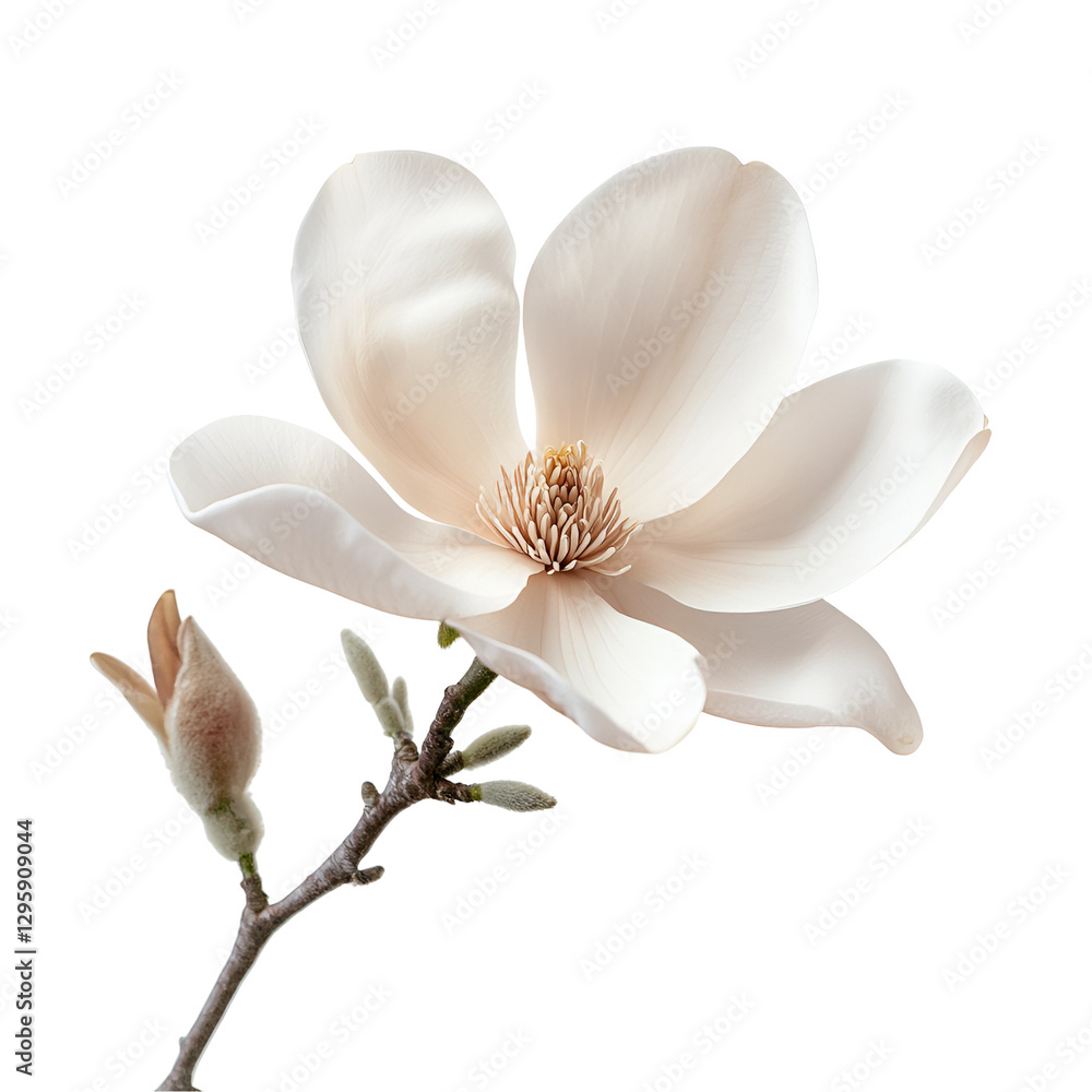 Naklejka premium white magnolia flower