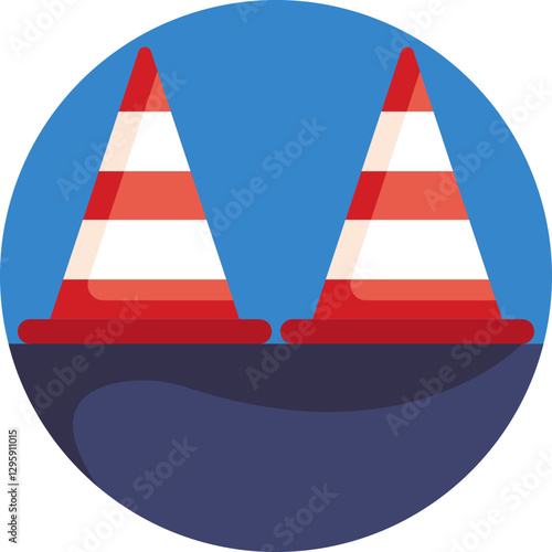 Traffic Cone – A safety cone used to mark restricted or hazardous areas in parking lots and roadways.