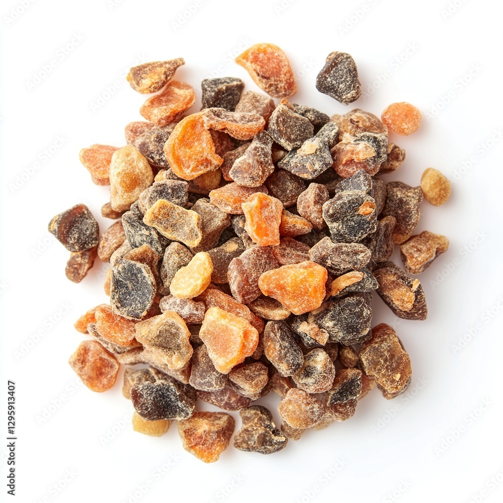 Obraz premium Dry dog food isolated on white background isolated on white background 