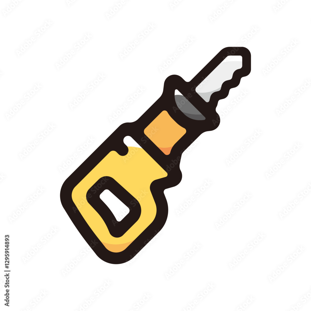 Reciprocating saw illustration icon.Simple vector outline, clipart for graphic design. Reciprocating saw illustration icon.Simple vector outline, clipart for graphic design.
