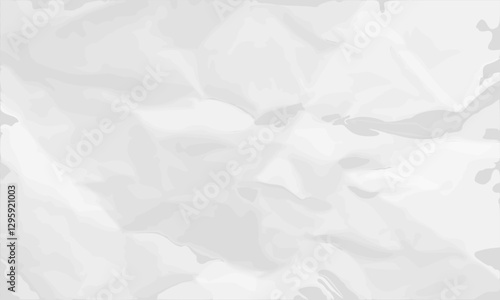 Crumpled white paper texture background for cards, flyers, poster, banner