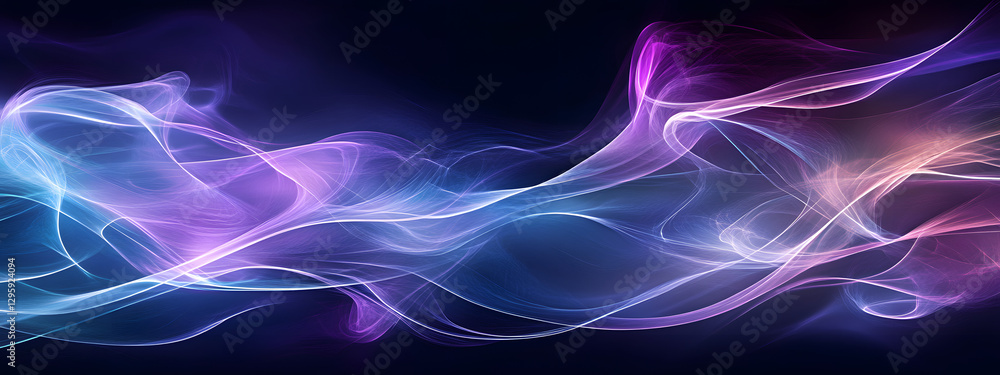 A digital art piece featuring abstract shapes in purple and blue
A digital art piece featuring abstract shapes in purple and blue