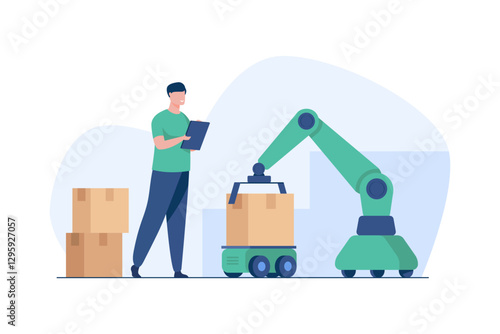Autonomous Mobile Robots AMRs in a Smart Warehouse
