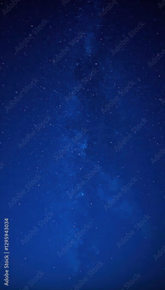 Fototapeta premium Dark blue night sky with glittering stars and a few scattered moons, stars, universe, galaxies