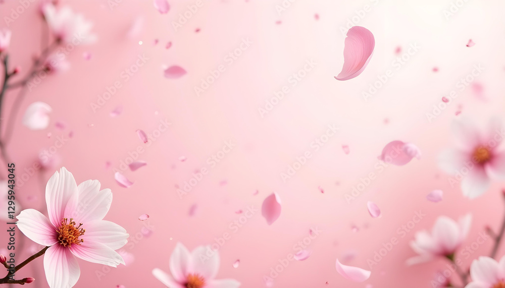 pink background with pink flowers pink background with pink flowers